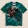 Teal Eagle Clutching Football for Game Day Energy and Stadium Saturday Tailgates All-over Print Unisex T-shirt - 1
