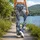 Silver Ginkgo Leaves for Calm Yoga Sessions and Everyday Nature-Inspired Activewear Leggings - 12