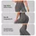 Black And Ivory Herringbone Chevron Motif For Polished Everyday City Outfits For Women Leggings - 2