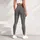 Black And Ivory Herringbone Chevron Motif For Polished Everyday City Outfits For Women Leggings - 5