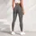 Black And Ivory Herringbone Chevron Motif For Polished Everyday City Outfits For Women Leggings - 5