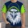 Fierce White Eagle Mascot for Game Day and Football Season Fans All-over Print Unisex T-shirt - 4