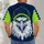 Fierce White Eagle Mascot for Game Day and Football Season Fans All-over Print Unisex T-shirt - 6