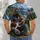 American Flag Guitar And Forest Gorilla Scene For Patriotic Music Lovers All-over Print Unisex T-shirt - 6