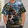 American Flag Guitar And Forest Gorilla Scene For Patriotic Music Lovers All-over Print Unisex T-shirt - 5