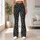 Charcoal Gray Leopard Spots for Casual Weekend Wear and Everyday Women's Animal Style Leggings - 11