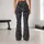 Charcoal Gray Leopard Spots for Casual Weekend Wear and Everyday Women's Animal Style Leggings - 10