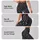 Charcoal Gray Leopard Spots for Casual Weekend Wear and Everyday Women's Animal Style Leggings - 2