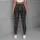 Charcoal Gray Leopard Spots for Casual Weekend Wear and Everyday Women's Animal Style Leggings - 4