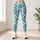 Teal Black Geometric Motif For Everyday Casual Style And Weekend Athleisure For Women Leggings - 4