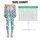 Teal Black Geometric Motif For Everyday Casual Style And Weekend Athleisure For Women Leggings - 3