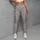 Ivory and Slate Cheetah Spots for Chic Weekend Outings and Everyday Active Style Leggings - 5