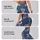 Navy Ivory Floral And Geometric Patchwork For Relaxed Weekend Style And Travel Wear Leggings - 2