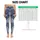 Navy Ivory Floral And Geometric Patchwork For Relaxed Weekend Style And Travel Wear Leggings - 1