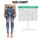 Navy Ivory Floral And Geometric Patchwork For Relaxed Weekend Style And Travel Wear Leggings - 3