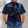 Armored Football Warrior and Stormy City Skyline for Game Day Hometown Fans All-over Print Unisex T-shirt - 6