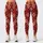 Ruby And Ivory Geometric Rhombus Motifs For Polished City Days And Weekend Getaways Leggings - 3