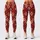 Ruby And Ivory Geometric Rhombus Motifs For Polished City Days And Weekend Getaways Leggings - 1