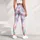 Pastel Pink Mint And Lavender Tie Dye Swirls For Relaxed Weekend Lounge And Yoga Style Leggings - 5