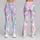 Pastel Pink Mint And Lavender Tie Dye Swirls For Relaxed Weekend Lounge And Yoga Style Leggings - 9