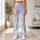 Pastel Pink Mint And Lavender Tie Dye Swirls For Relaxed Weekend Lounge And Yoga Style Leggings - 10