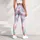 Pastel Pink Mint And Lavender Tie Dye Swirls For Relaxed Weekend Lounge And Yoga Style Leggings - 5