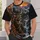 Majestic Deer, Waterfall and Autumn Forest for Hiking, Hunting and Camping Adventures All-over Print Unisex T-shirt - 5