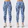 Blue Paisley Motifs for Relaxed Weekend Outings and Easy Everyday Style for Women Leggings - 3