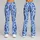Blue Paisley Motifs for Relaxed Weekend Outings and Easy Everyday Style for Women Leggings - 9