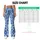 Blue Paisley Motifs for Relaxed Weekend Outings and Easy Everyday Style for Women Leggings - 7