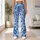 Blue Paisley Motifs for Relaxed Weekend Outings and Easy Everyday Style for Women Leggings - 11