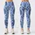 Blue Paisley Motifs for Relaxed Weekend Outings and Easy Everyday Style for Women Leggings - 1