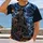 Skeleton Pirate Treasure at Haunted Helm for Halloween Parties and Spooky Nights All-over Print Unisex T-shirt - 2