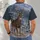 Whitetail Buck in Frosted Forest for Winter Hunting and Outdoor Scouting Adventures All-over Print Unisex T-shirt - 6