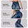 Indigo Denim-Look Panels for Casual Weekends and Relaxed Everyday Streetwear Style Leggings - 8