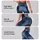 Indigo Denim-Look Panels for Casual Weekends and Relaxed Everyday Streetwear Style Leggings - 2
