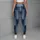 Indigo Denim-Look Panels for Casual Weekends and Relaxed Everyday Streetwear Style Leggings - 6