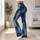 Indigo Denim-Look Panels for Casual Weekends and Relaxed Everyday Streetwear Style Leggings - 11
