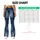 Indigo Denim-Look Panels for Casual Weekends and Relaxed Everyday Streetwear Style Leggings - 7