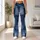 Indigo Denim-Look Panels for Casual Weekends and Relaxed Everyday Streetwear Style Leggings - 10