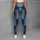 Indigo Denim-Look Panels for Casual Weekends and Relaxed Everyday Streetwear Style Leggings - 5