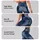 Indigo Denim-Look Panels for Casual Weekends and Relaxed Everyday Streetwear Style Leggings - 2