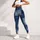 Indigo Denim-Look Panels for Casual Weekends and Relaxed Everyday Streetwear Style Leggings - 6