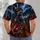 Winged Celestial Warrior Battle Scene for Mythology Fans and Fantasy Gift Collectors All-over Print Unisex T-shirt - 6