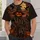 Glowing Jack O Lantern Scarecrow for Halloween Nights and Autumn Gatherings All-over Print Unisex T-shirt - 5