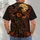 Glowing Jack O Lantern Scarecrow for Halloween Nights and Autumn Gatherings All-over Print Unisex T-shirt - 4