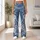 Vintage Blue Denim-Inspired Florals for Elegant Casual Outings and Everyday Bohemian Style Leggings - 10