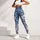 Vintage Blue Denim-Inspired Florals for Elegant Casual Outings and Everyday Bohemian Style Leggings - 5