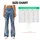Vintage Blue Denim-Inspired Florals for Elegant Casual Outings and Everyday Bohemian Style Leggings - 7