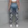 Vintage Blue Denim-Inspired Florals for Elegant Casual Outings and Everyday Bohemian Style Leggings - 4